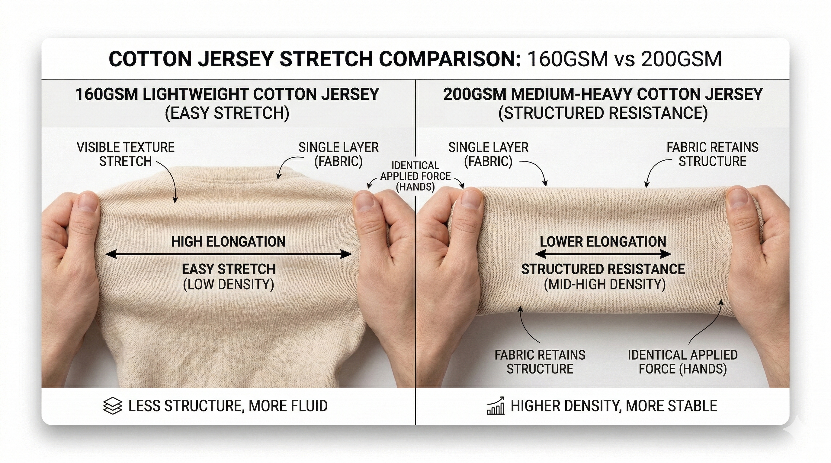 katun jersey 160 gsm vs 200 gsm