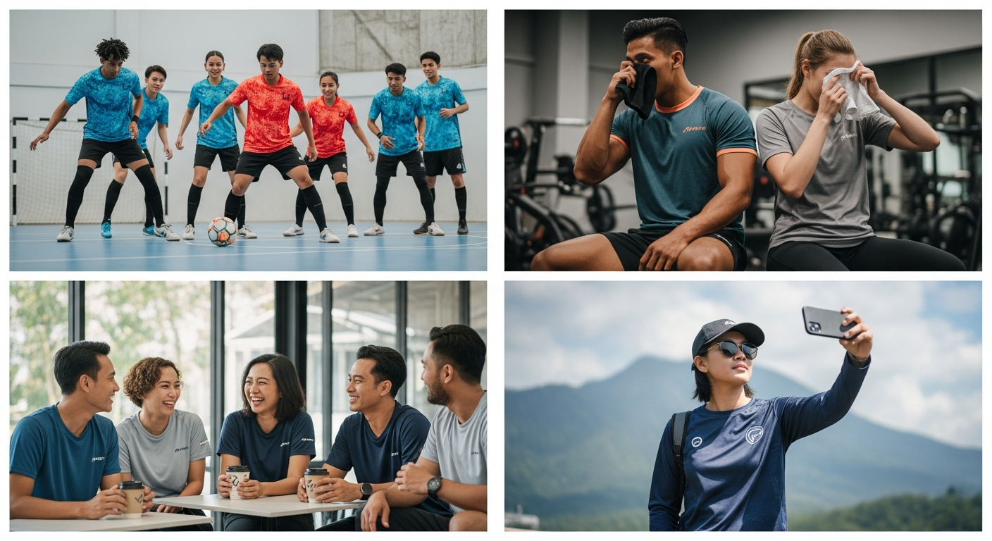 katun jersey menyerap keringat