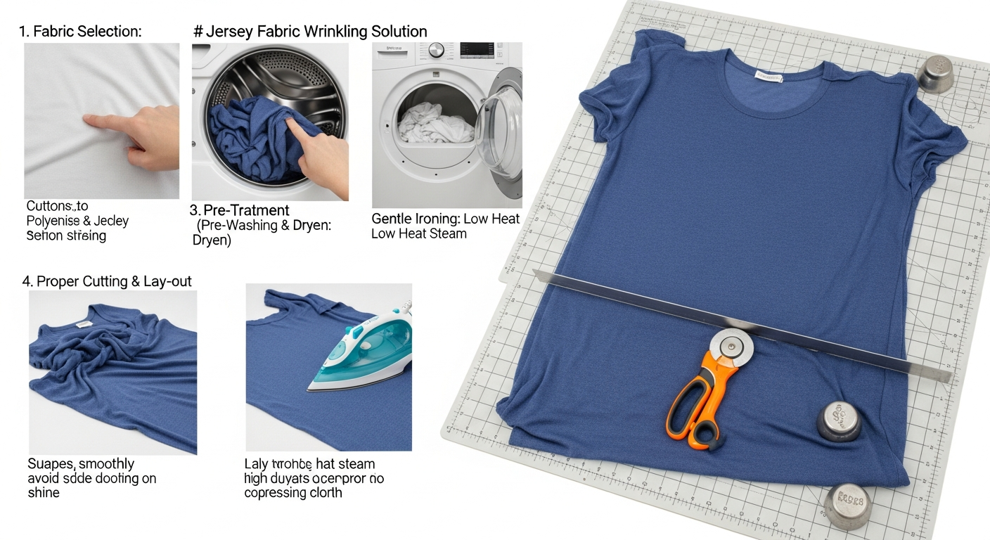 katun jersey mudah kusut solusi