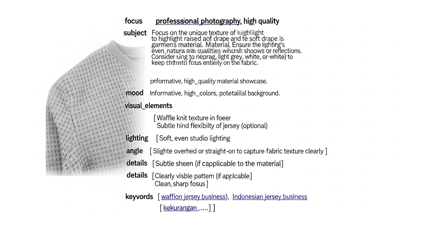 kekurangan waffle knit jersey