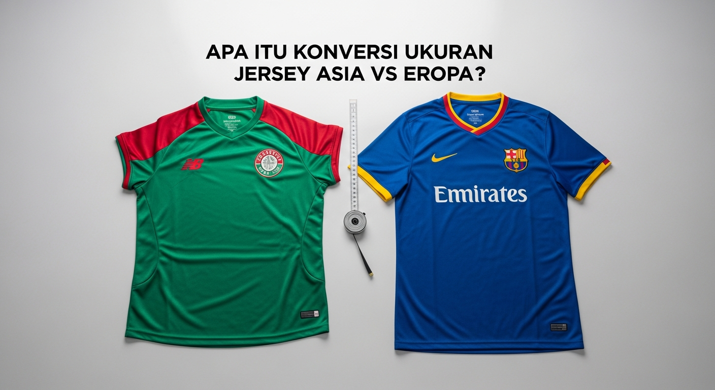 konversi ukuran jersey Asia vs Eropa