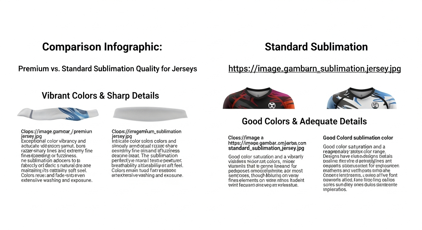 kualitas sublimasi premium vs standar