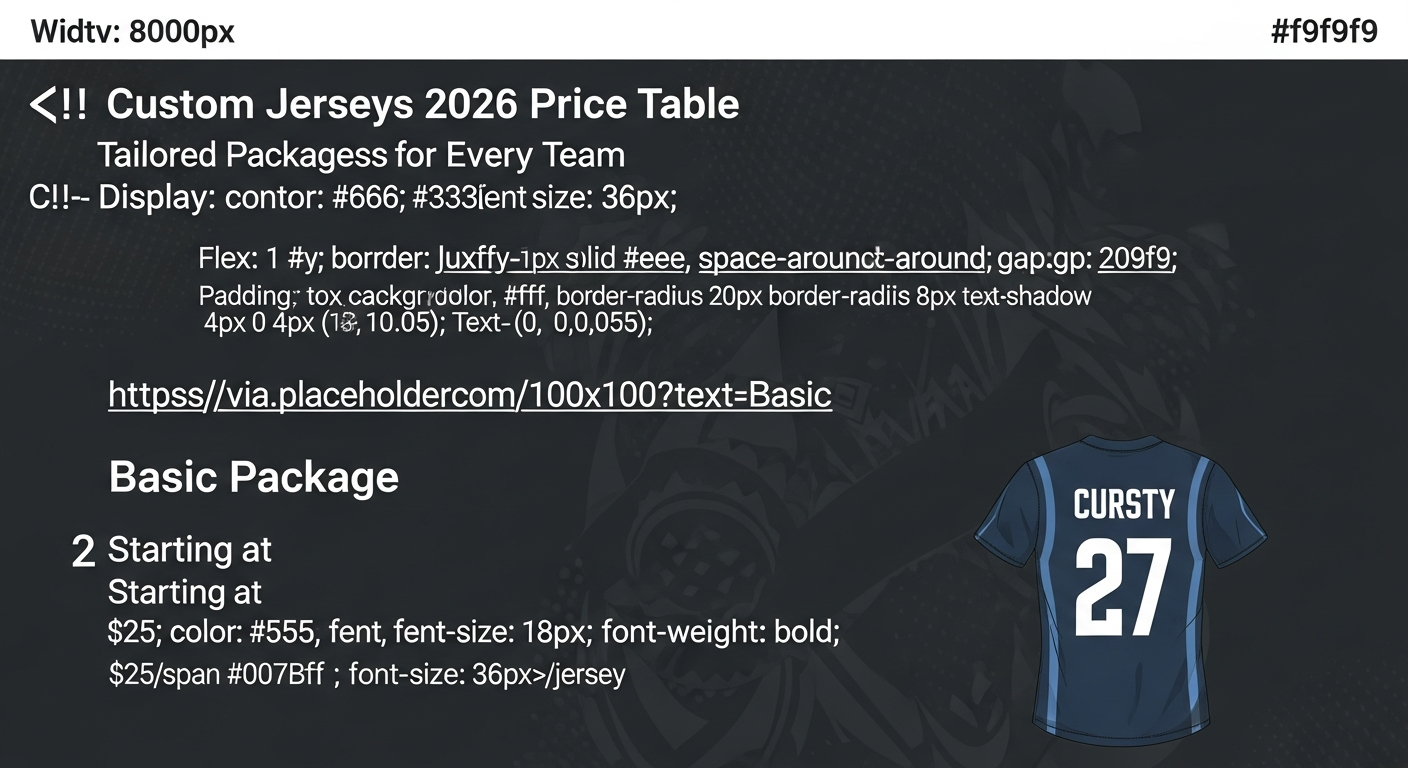 panduan harga jersey custom