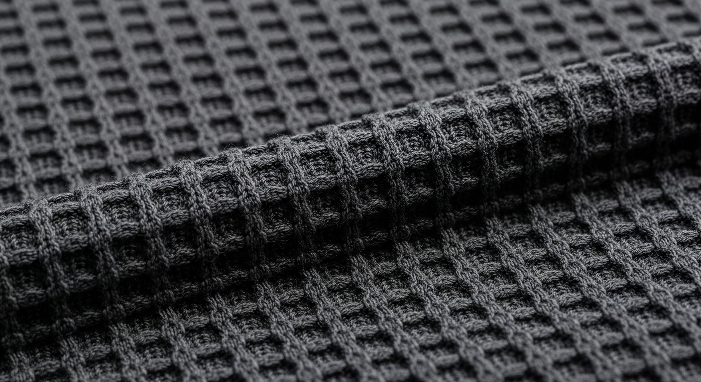 Apa itu Bahan Waffle Knit dan Karakteristiknya? - panduan bahan waffle knit jersey | Natex Vendor