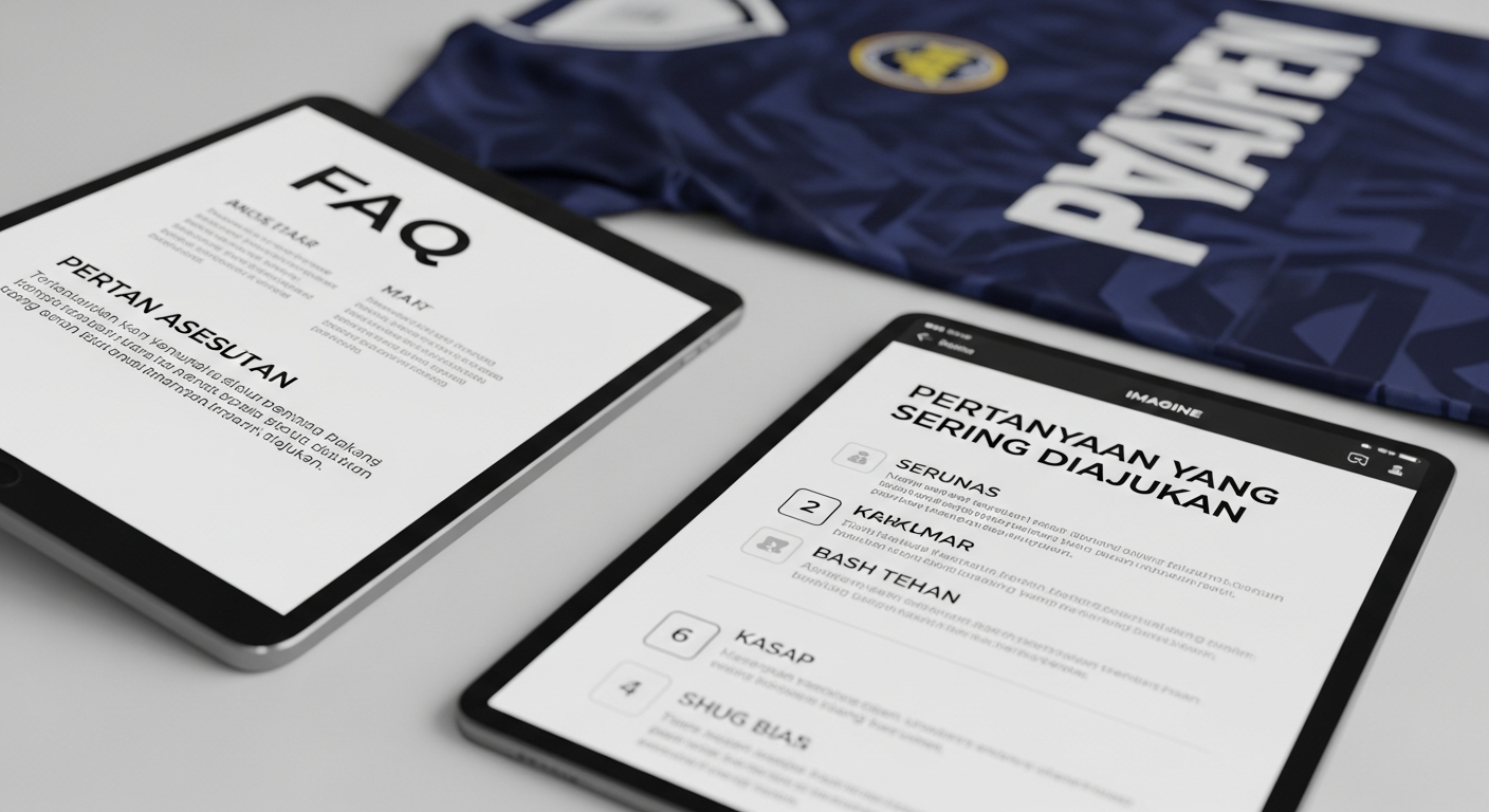 panduan size chart jersey custom