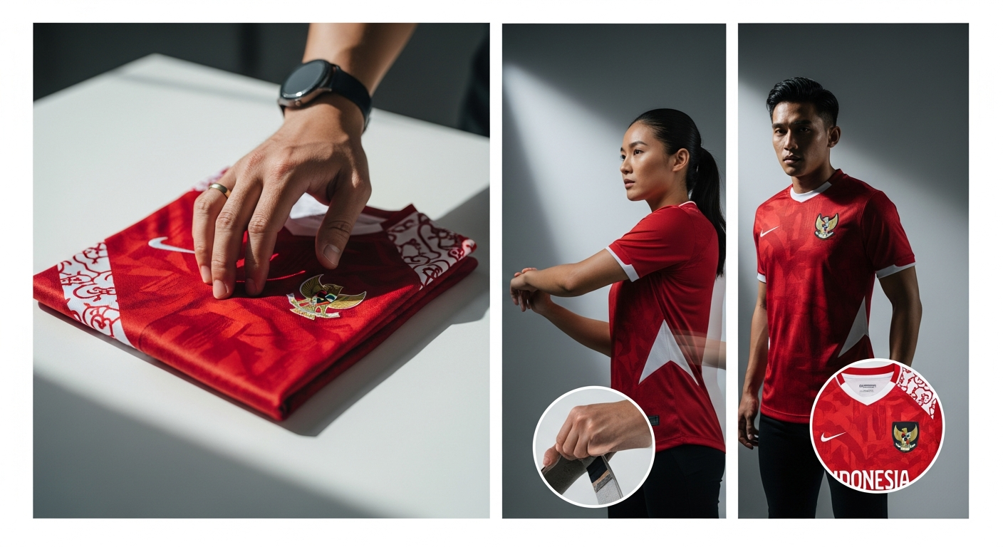 penempatan nama dan nomor jersey