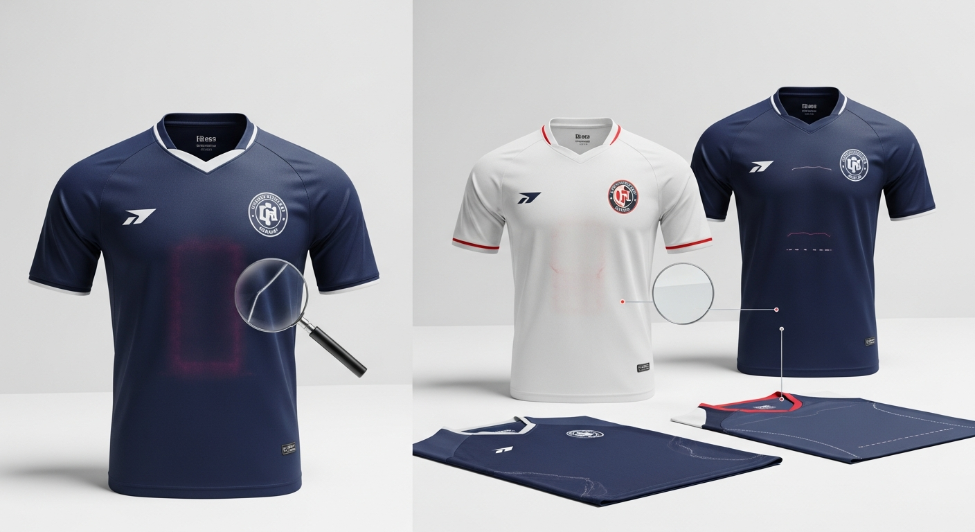 penempatan nama dan nomor jersey