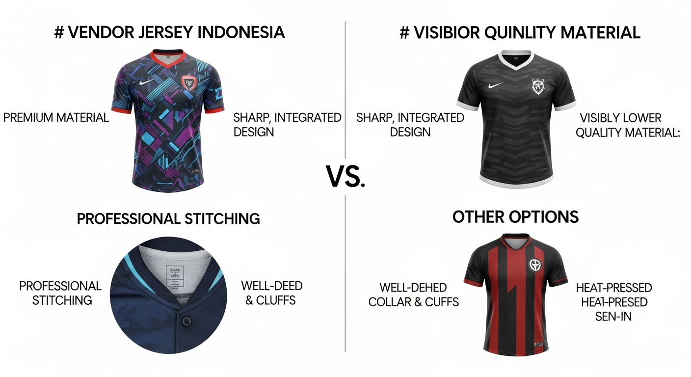 perbandingan harga vendor jersey Indonesia