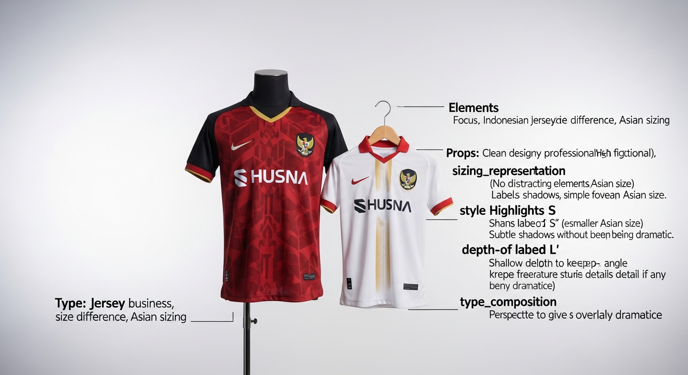 perbedaan ukuran jersey Asia vs Eropa