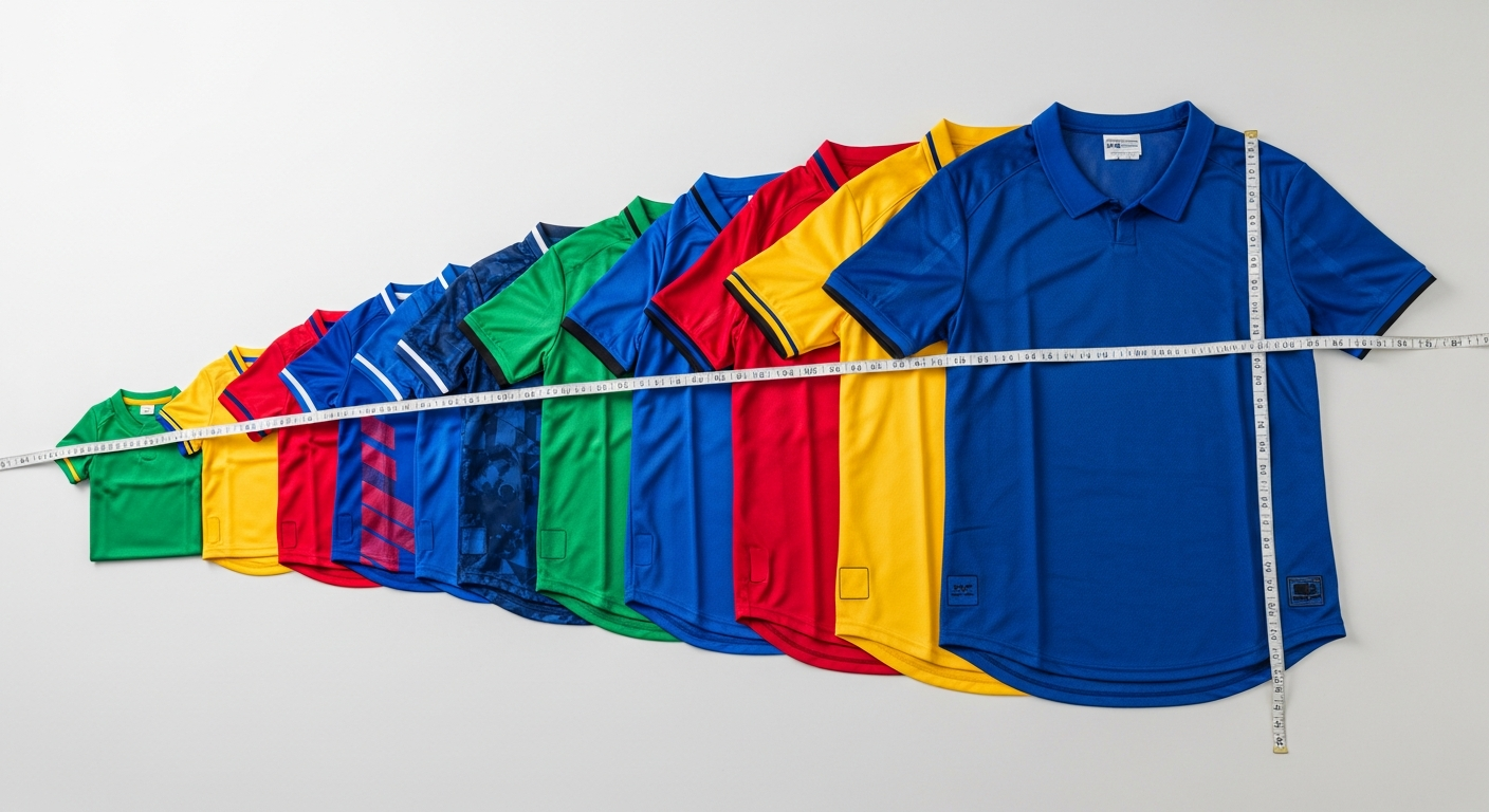 perbedaan ukuran jersey Asia vs Eropa