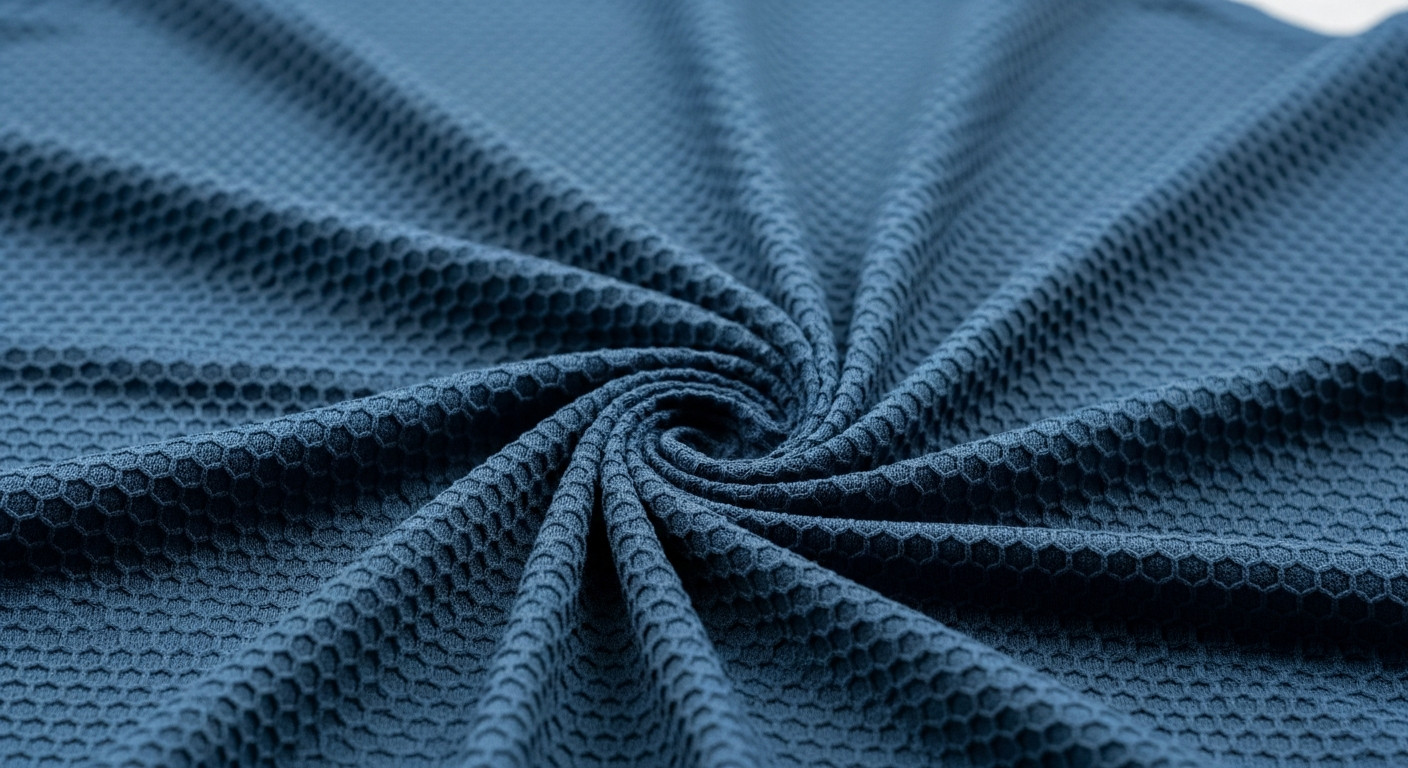 polyester honey comb jersey