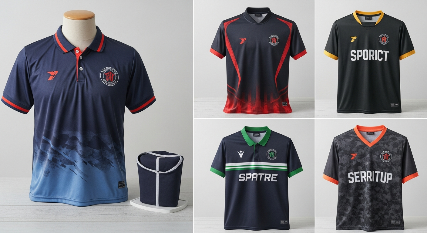 polyester jersey olahraga dalam ruangan