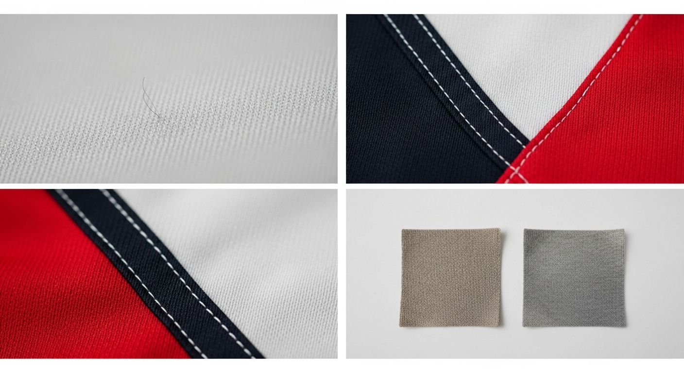 polyester jersey striping