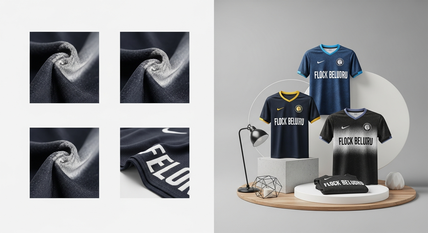 sablon jersey flock beludru