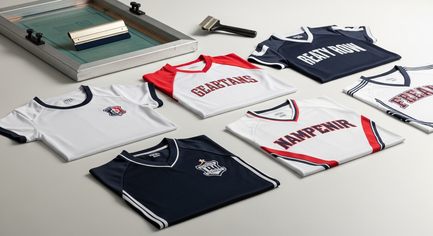 sablon jersey kaos raglan