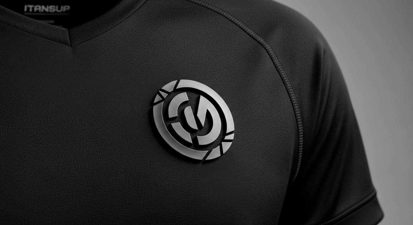 sablon jersey logo timbul