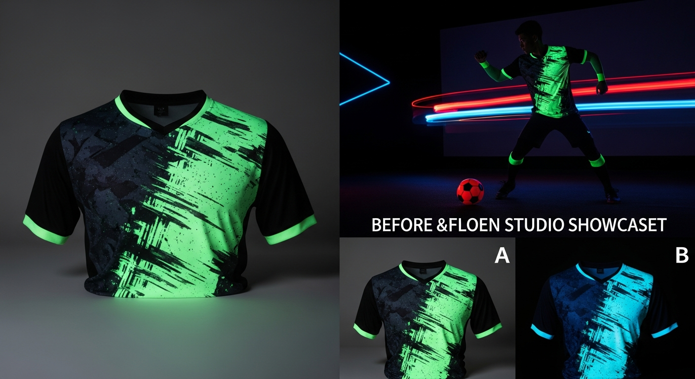 sablon jersey neon fluorescent