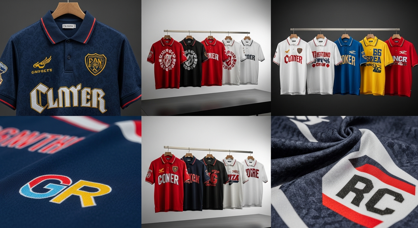 sablon jersey polo shirt