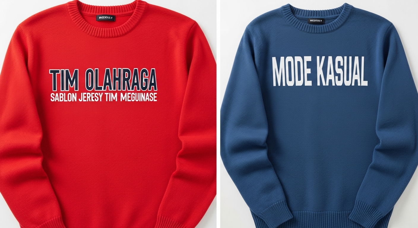 sablon jersey sweater crewneck