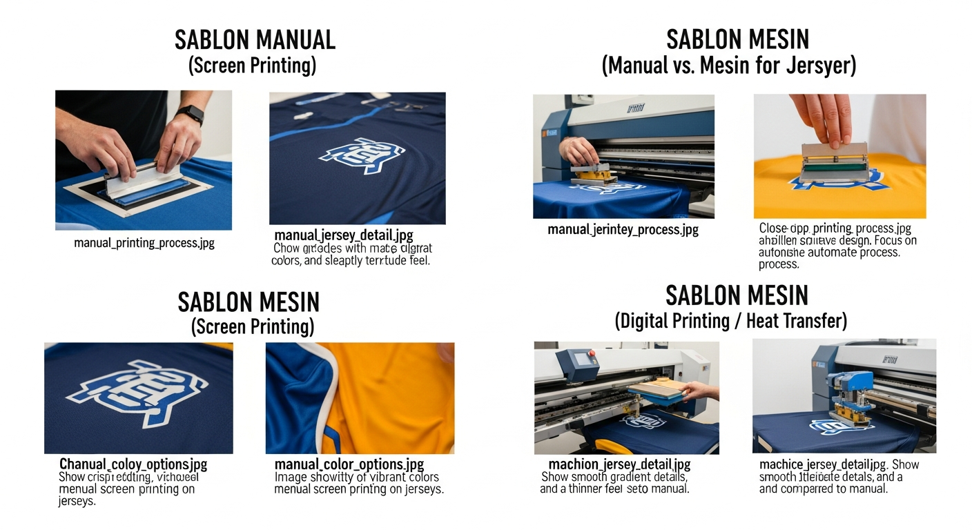 sablon manual vs mesin