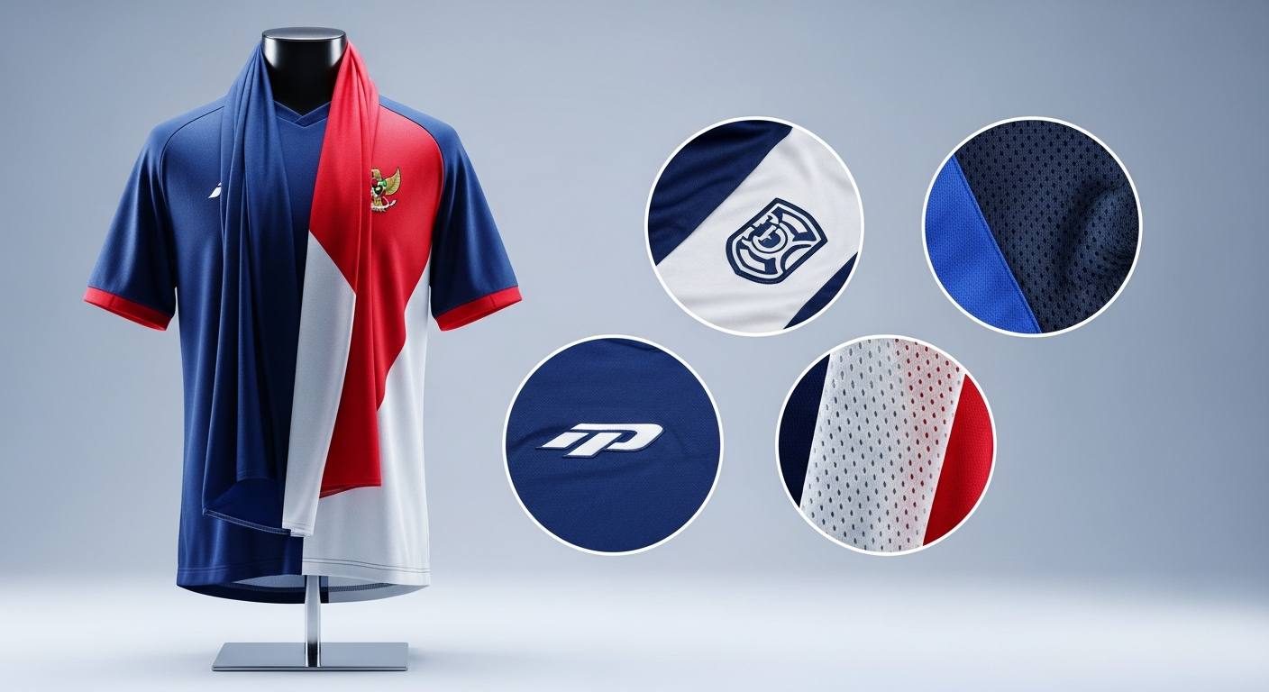 size chart jersey anak SD lengkap