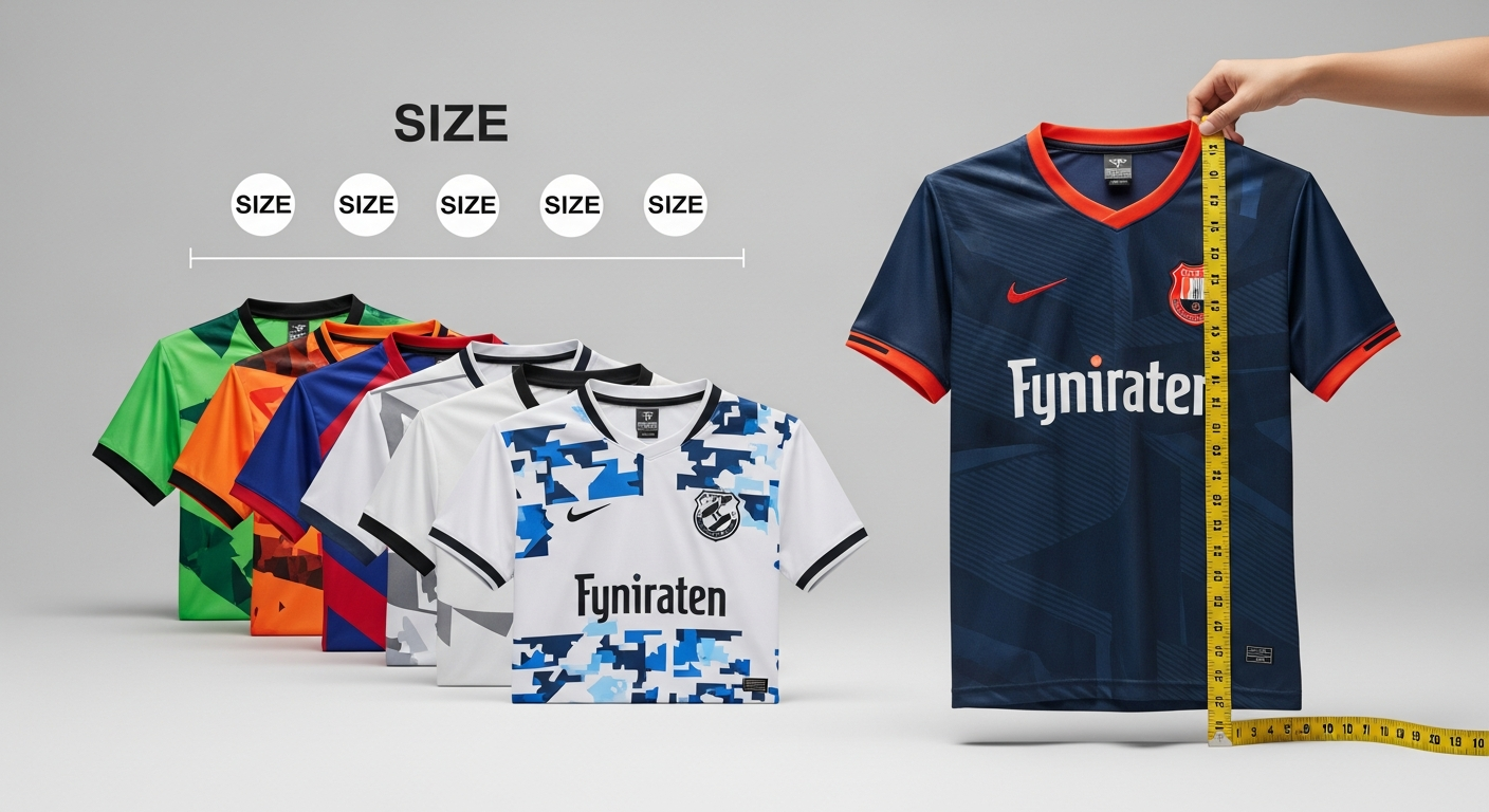 size chart jersey futsal