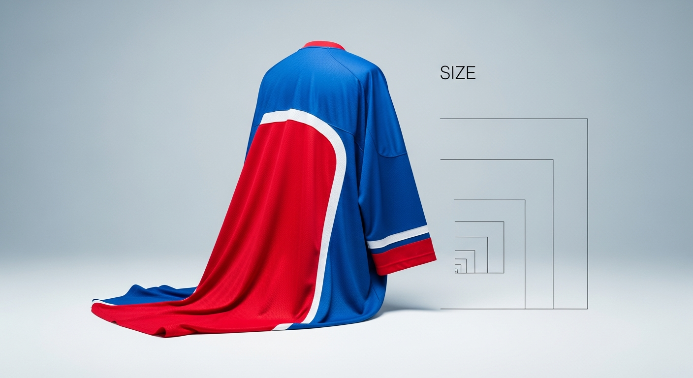 size chart jersey oversize