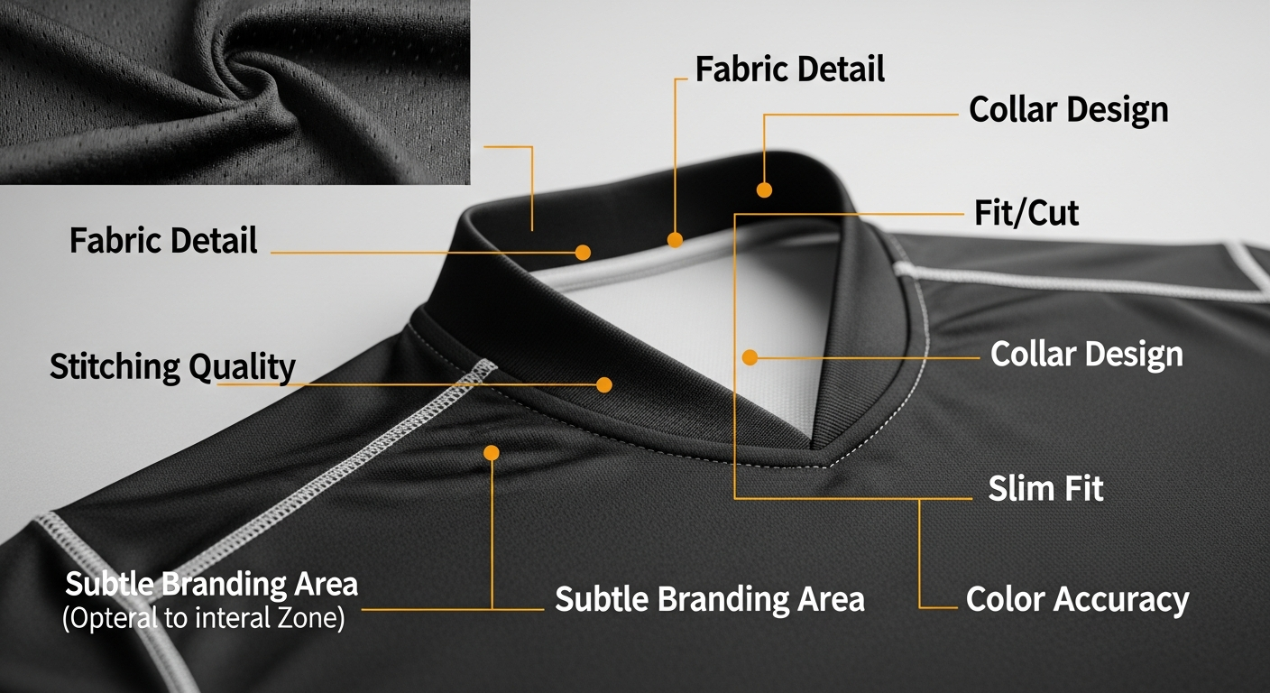 size chart jersey regular fit