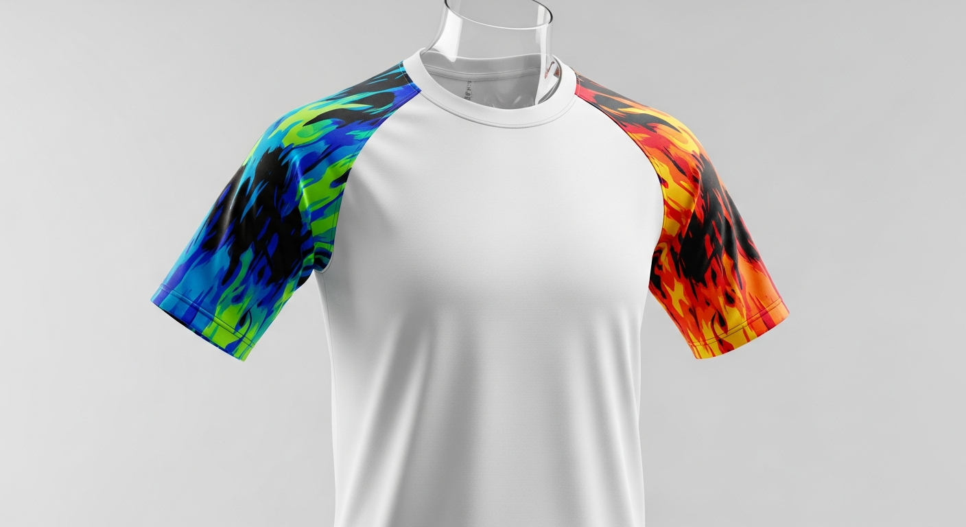 sublimasi jersey raglan sleeve