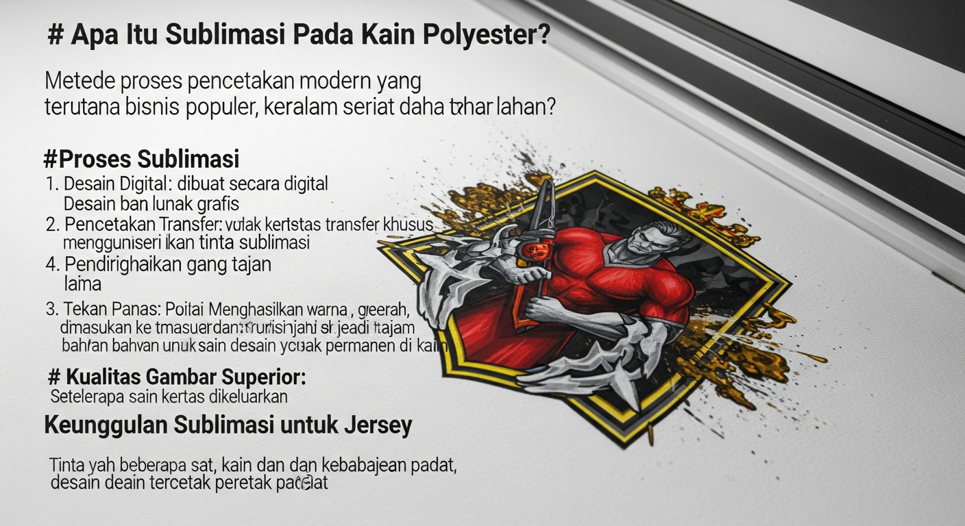 sublimasi pada kain polyester