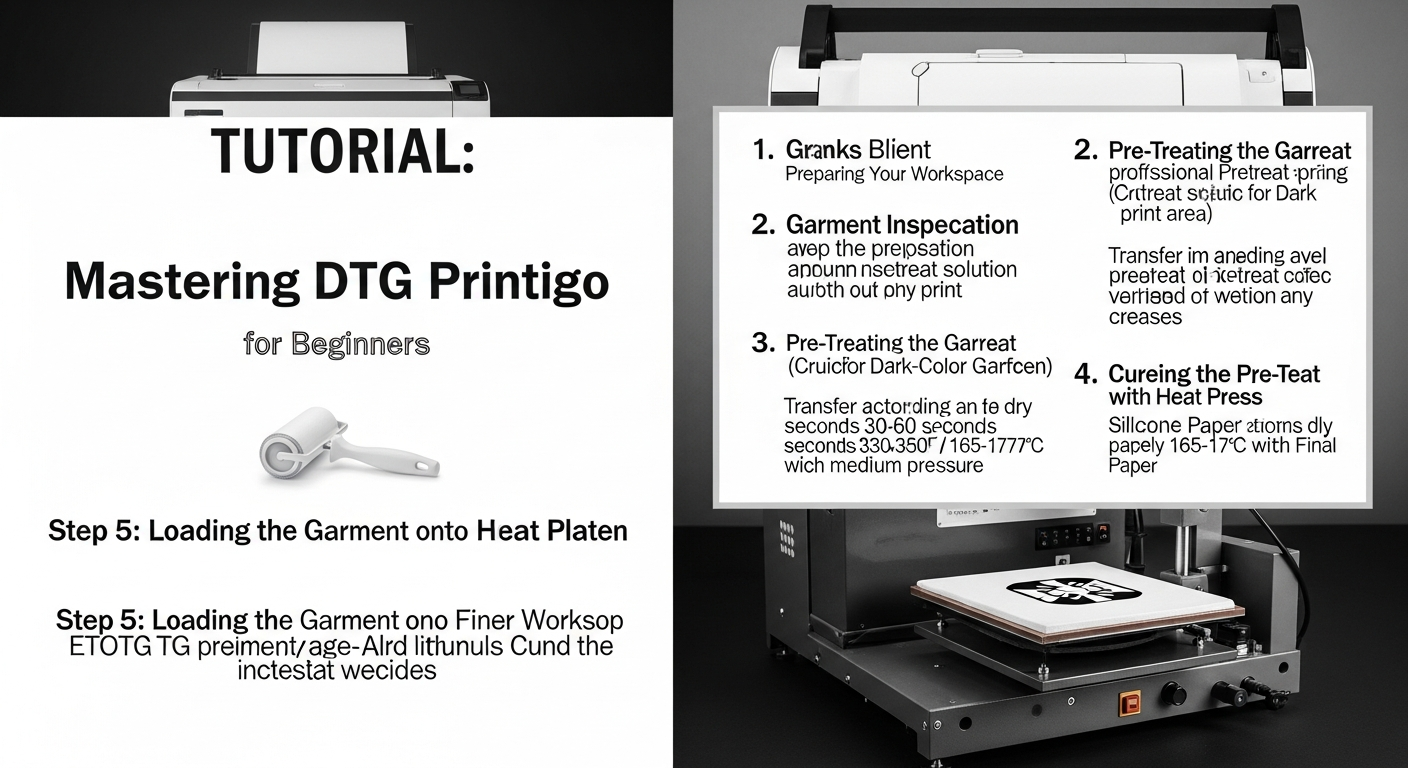 tutorial DTG printing pemula