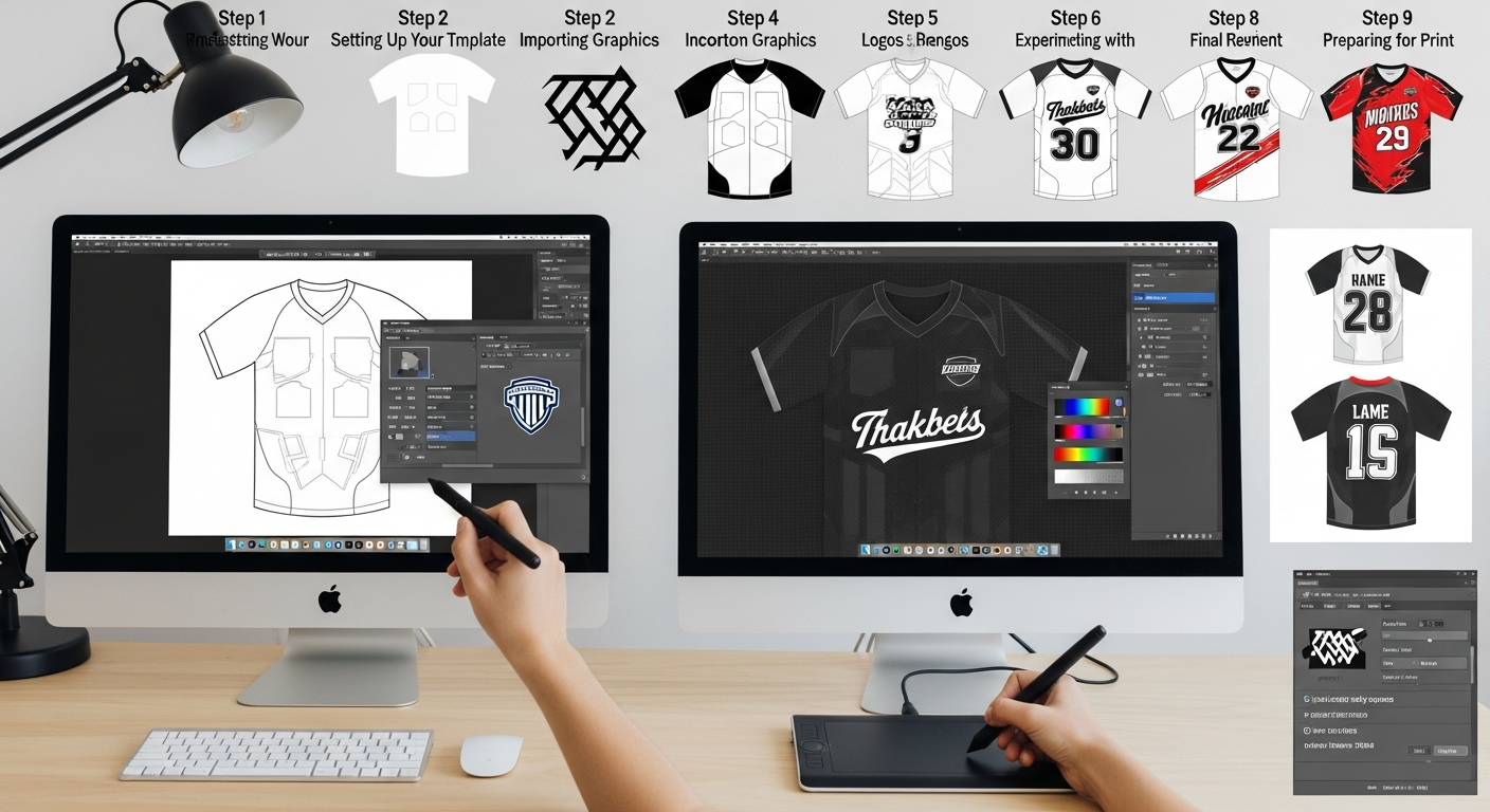 tutorial illustrator desain jersey