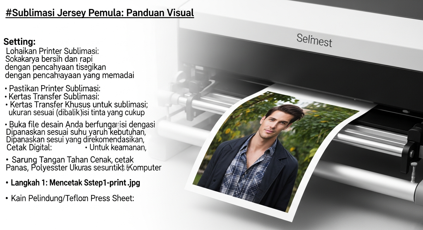 tutorial sublimasi jersey pemula