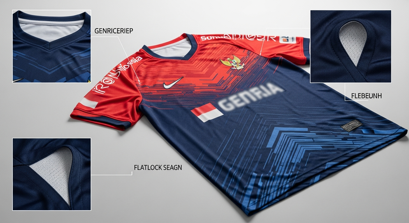 waffle jersey badminton