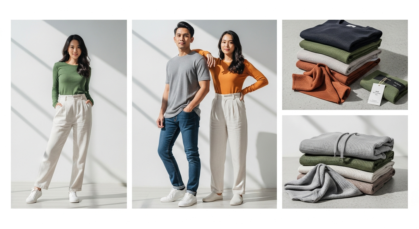 Waffle Jersey Casual Daily Wear: Karakteristik & Kelebihan untuk Jersey waffle jersey casual daily wear