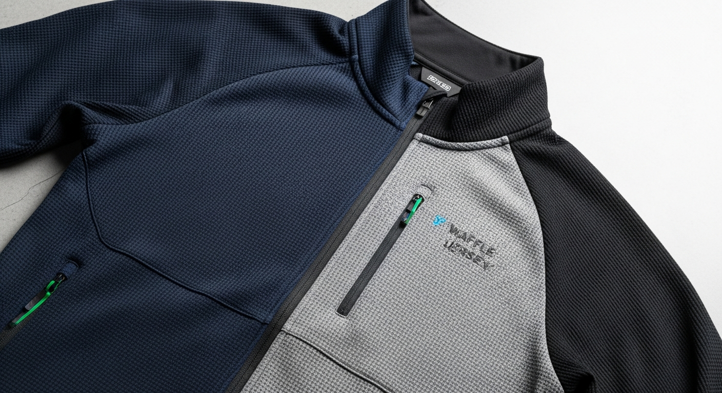 waffle jersey untuk jaket training