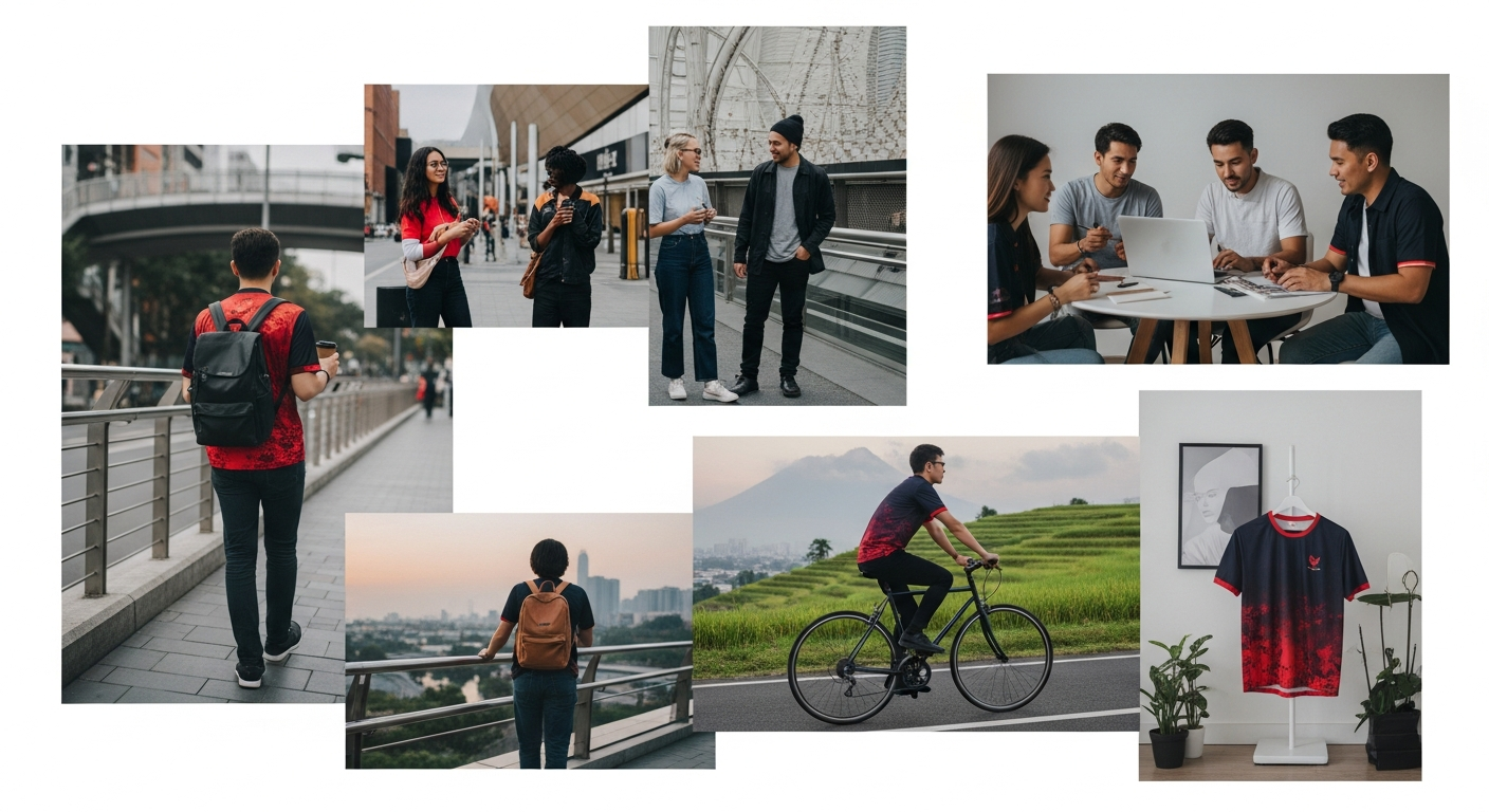 waffle jersey untuk seragam kantor