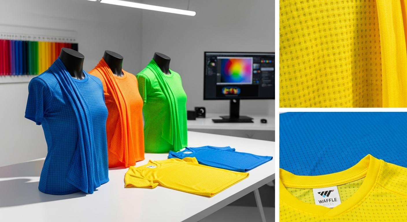 waffle jersey warna cerah