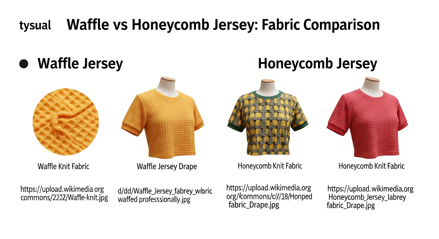 waffle vs honey comb jersey