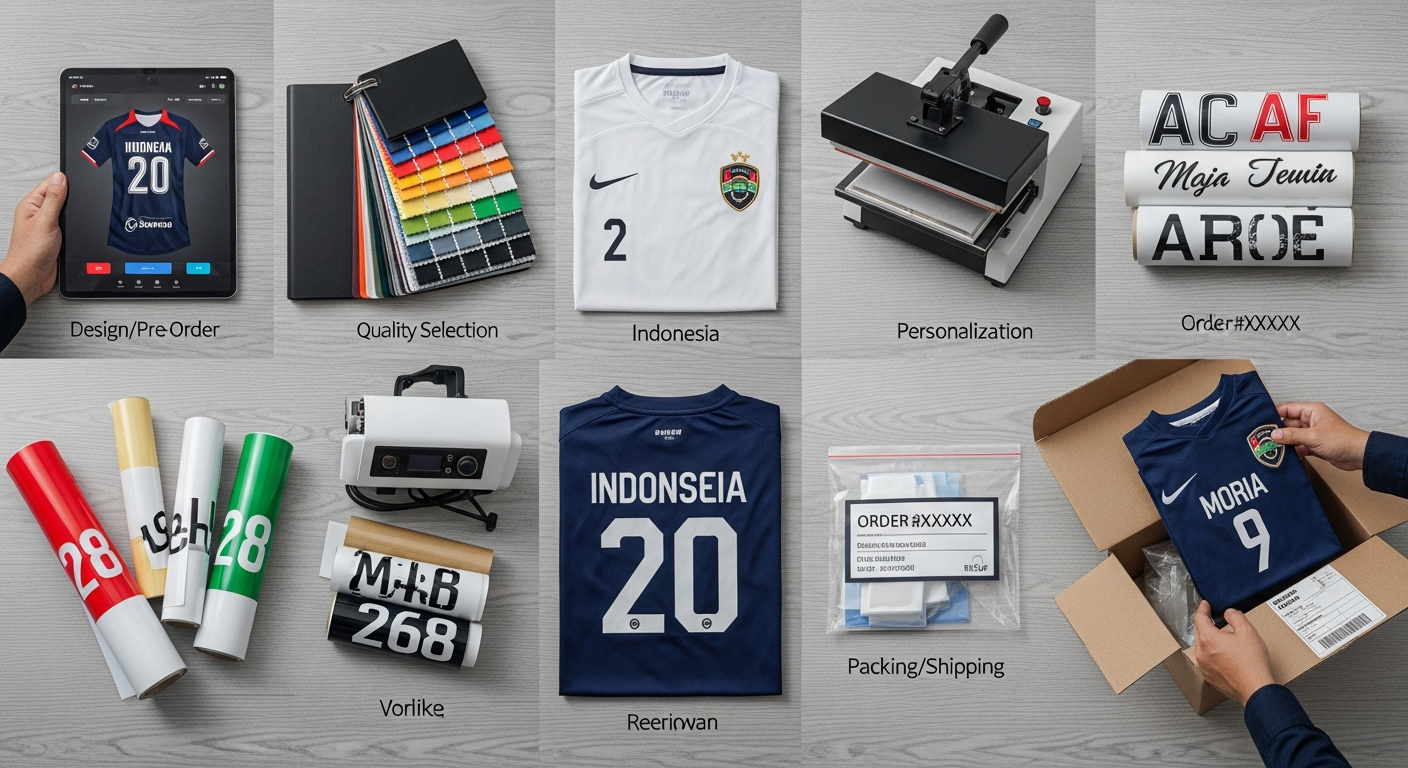 Proses Order dari A sampai Z - white label jersey custom desain | Natex Vendor